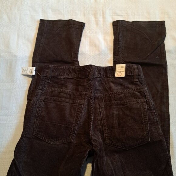 Gap kids boys size 14, brown corduroy pants, have defects pictured NWT - Picture 5 of 7